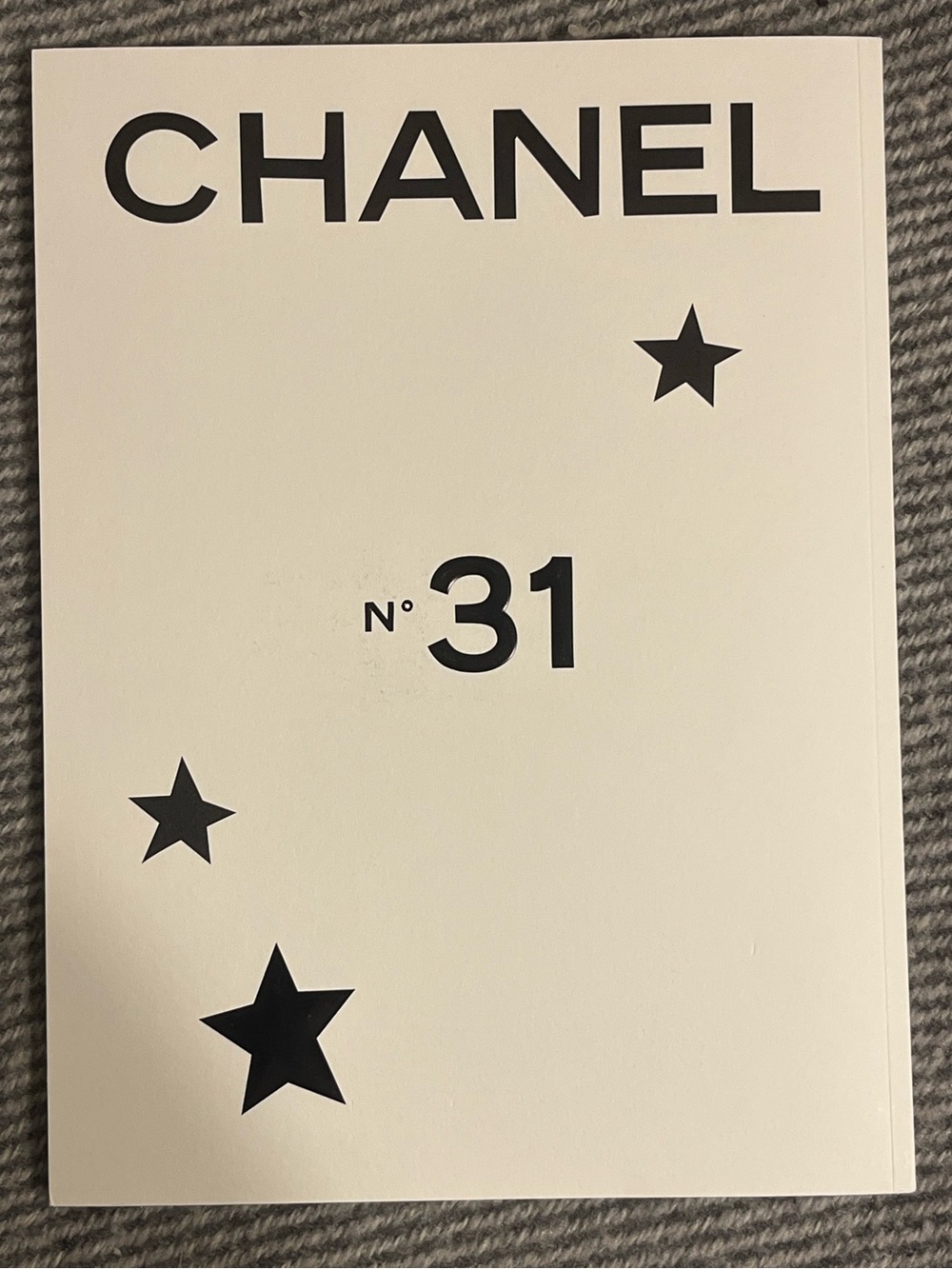 CHANEL 31st Edition of Fashion Magazine - White Cover with Black Stars